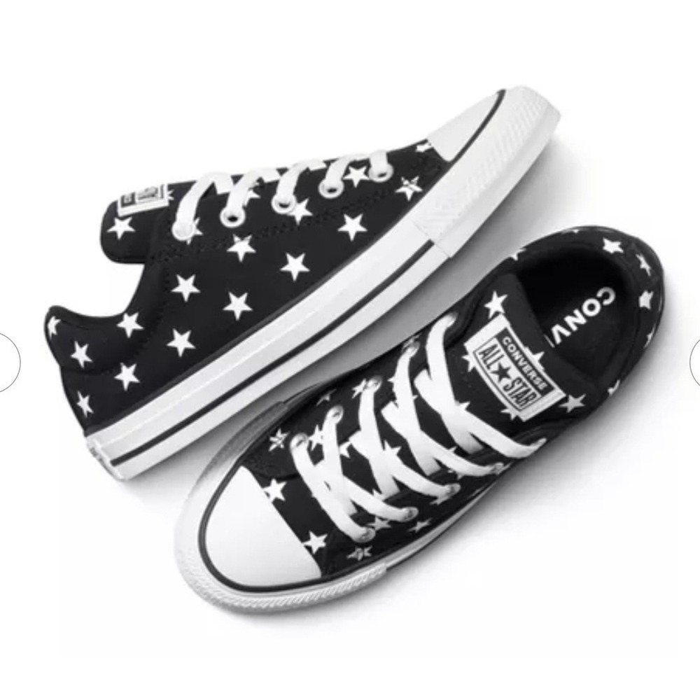 Converse Chuck Taylor All Star Street Ox Black White Stars Mens 9 Womens 11